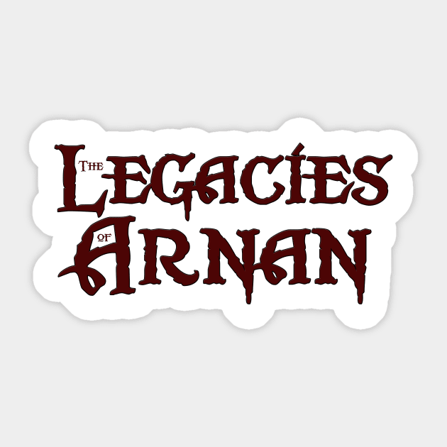 The Legacies of Arnan (Burgundy) Sticker by After Words